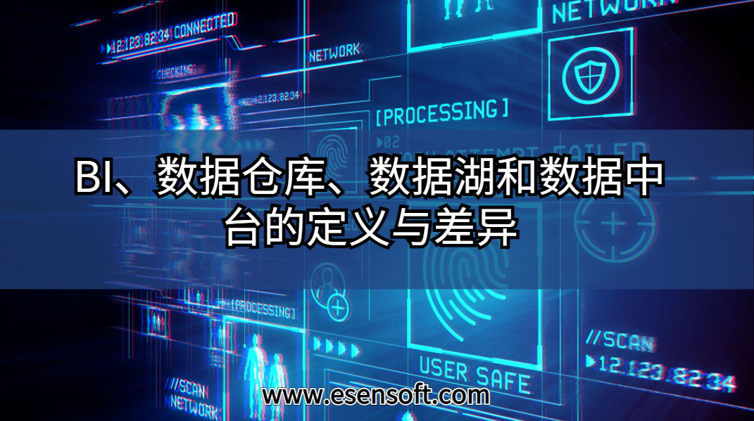 BI、数据仓库、数据湖和数据中台的定义与差异